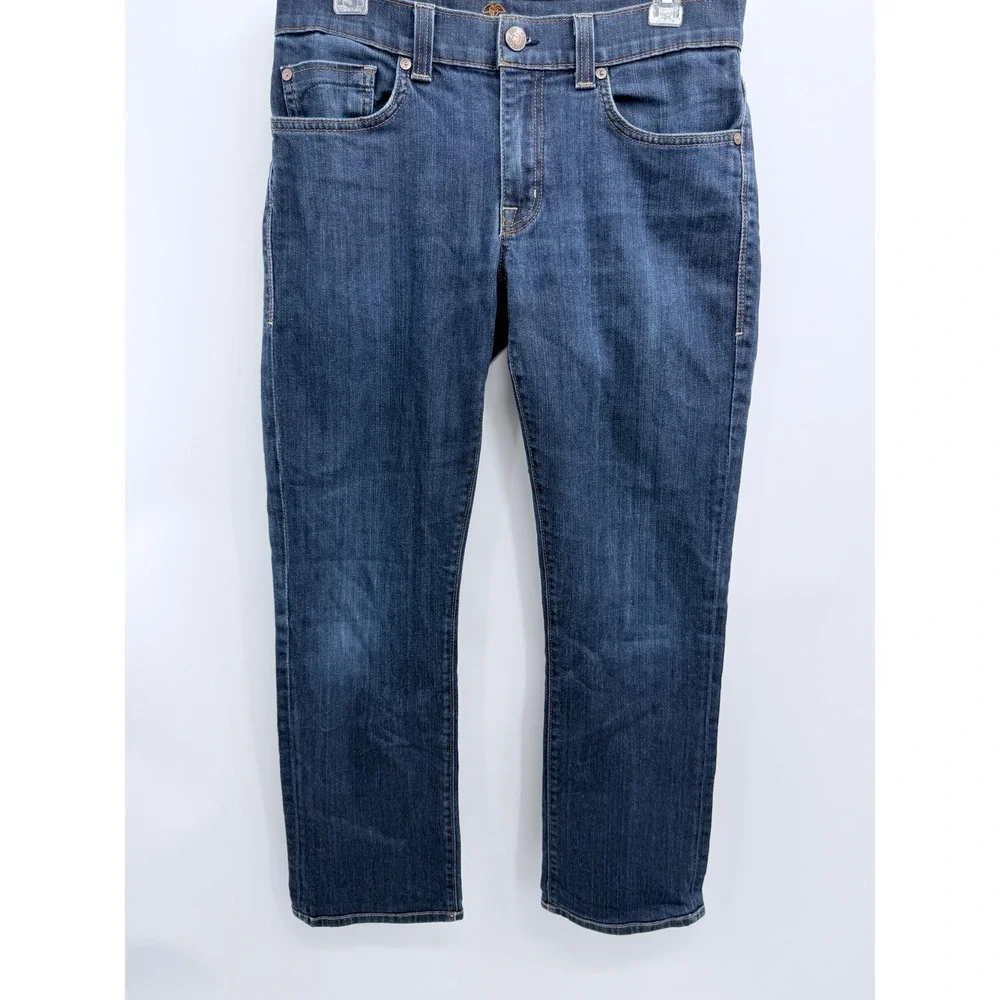 Fidelity Impala Jeans Mens 31 Blue Denim Straight Leg Made in USA Stretch